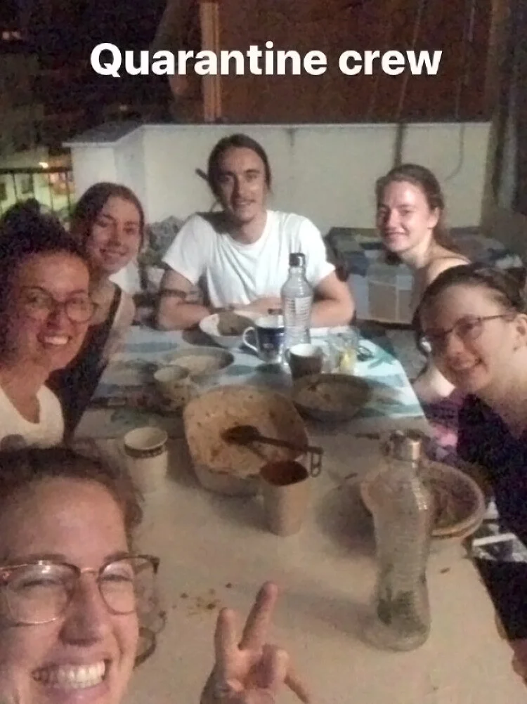   Last night’s dinner on the balcony.  