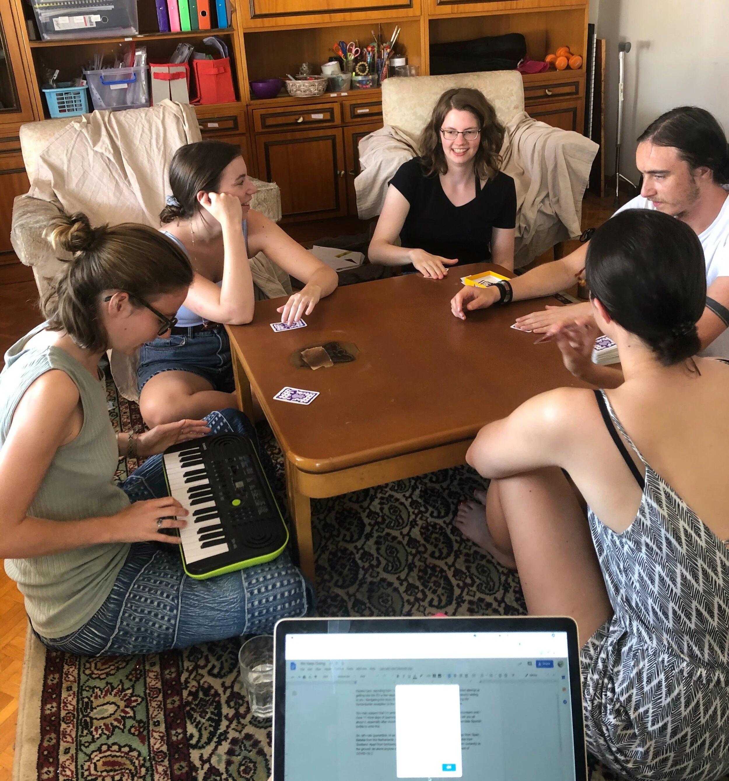   Card games get us through the day. And working on this blog post…  