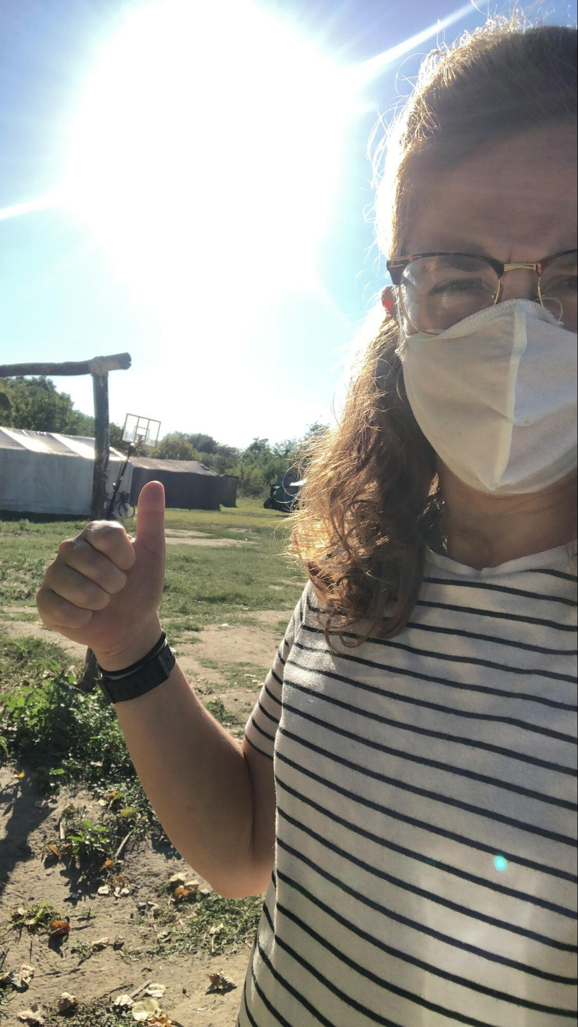   Hayley is on the ground helping out at “the field” in Serres, Greece.  