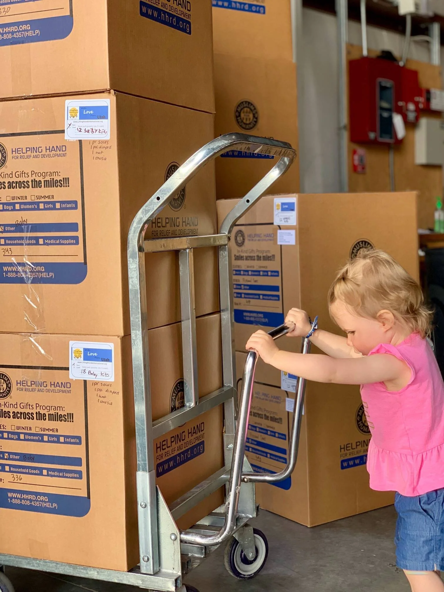   Even the smallest volunteers help out!  