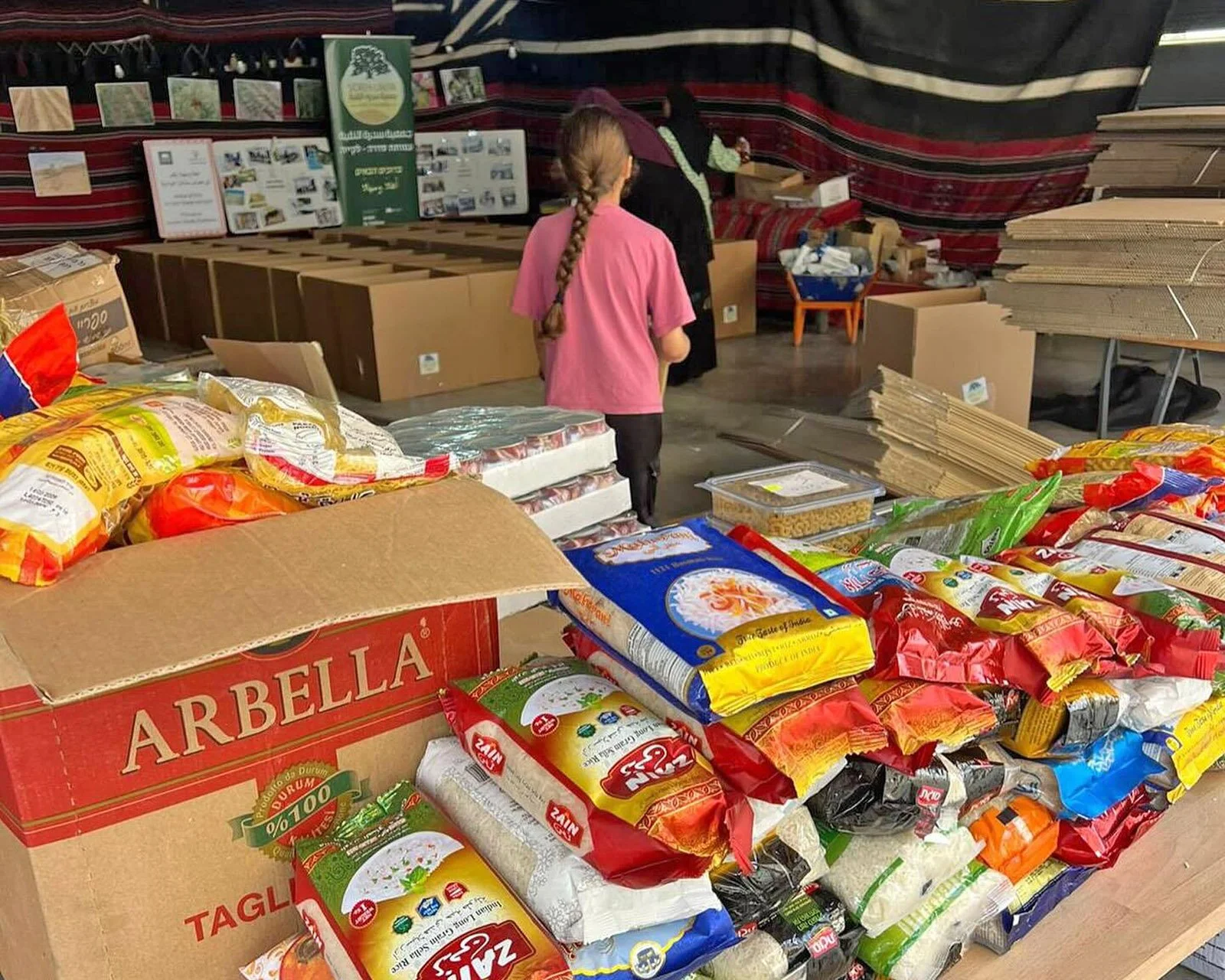  Women can feed their families with food supplies from the ESR. 