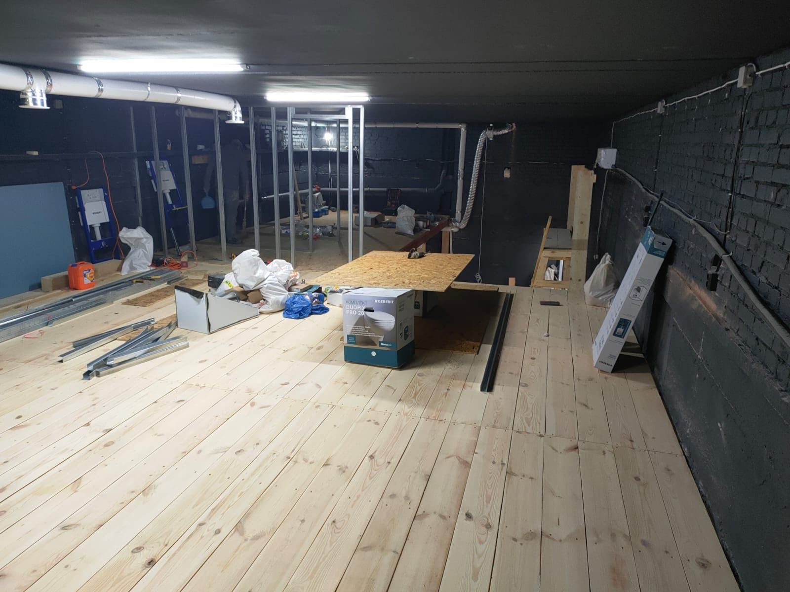   The LHI Shelter in Lviv under construction.  