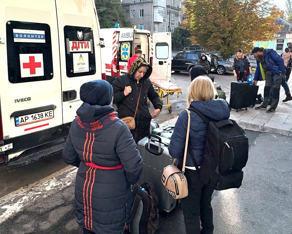  Evacuees preparing to leave with their lives and belongings packed into just a few bags. 
