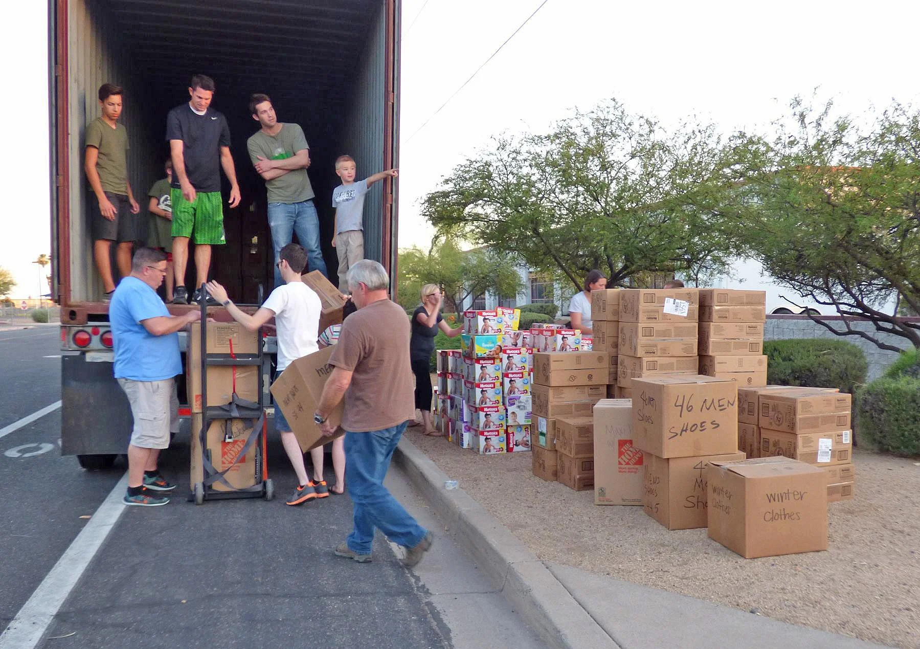  History is made as my family and friends help load the first container of LHI humanitarian aid! 