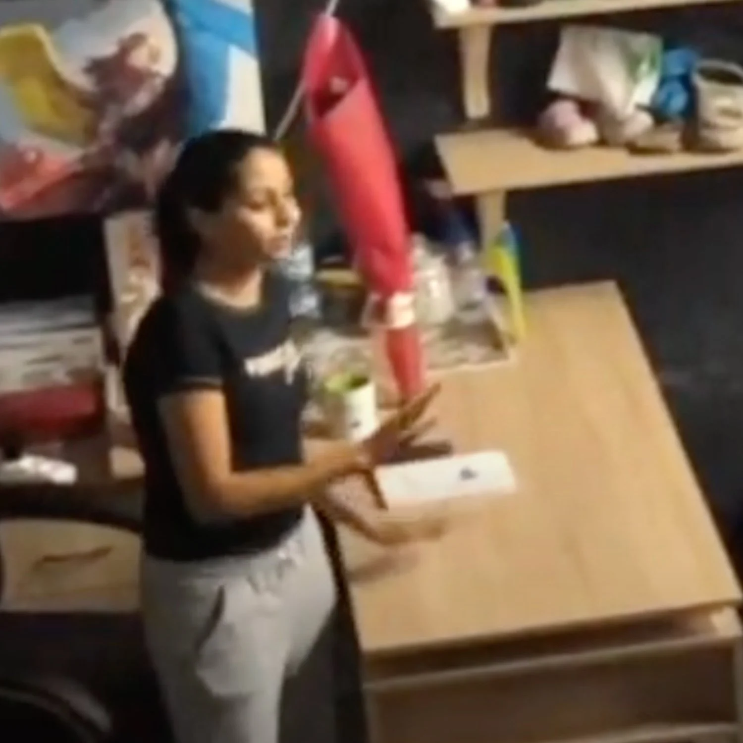   This is Ilona welcoming newcomers to the LHI Shelter. I had to steal this photo from a video, so please excuse the quality. But, this image encapsulates Ilona in action!  