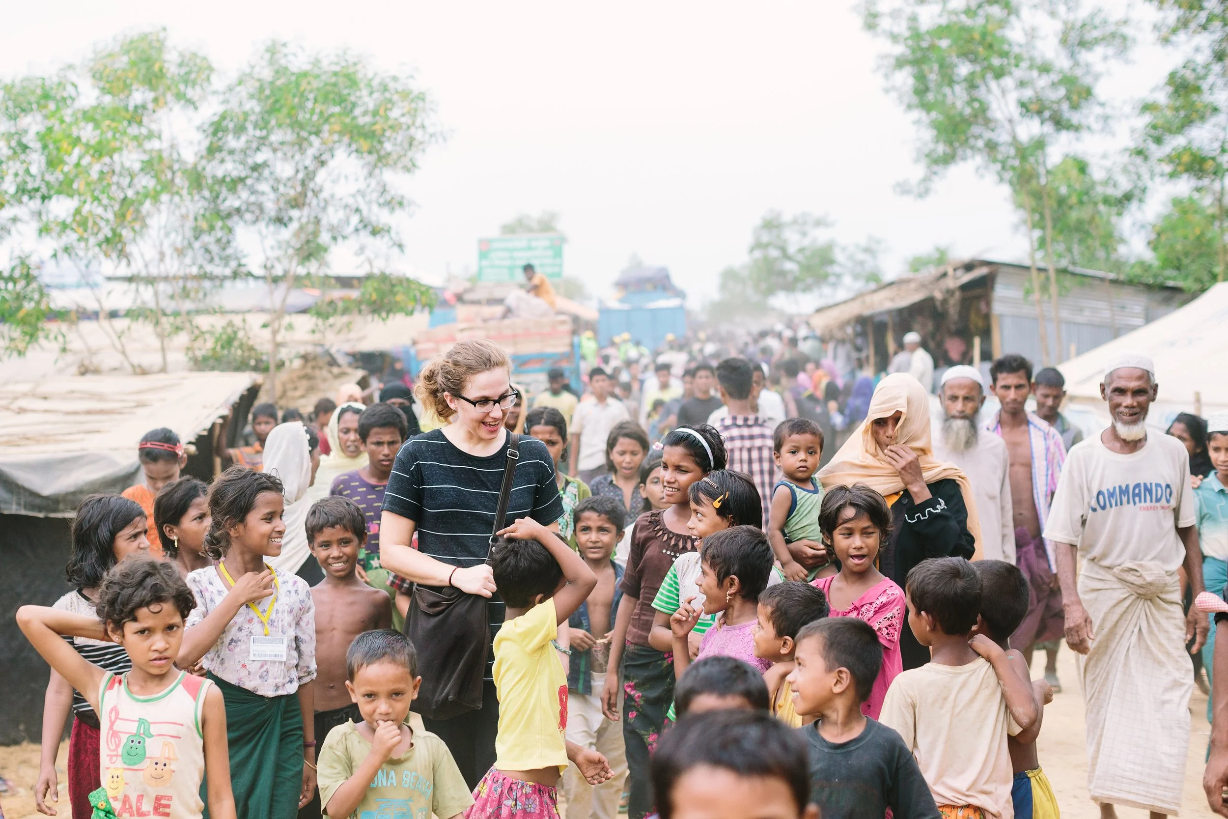   LHI founder and director Hayley Smith visited a Rohingya refugee camp in Bangladesh in 2017. 