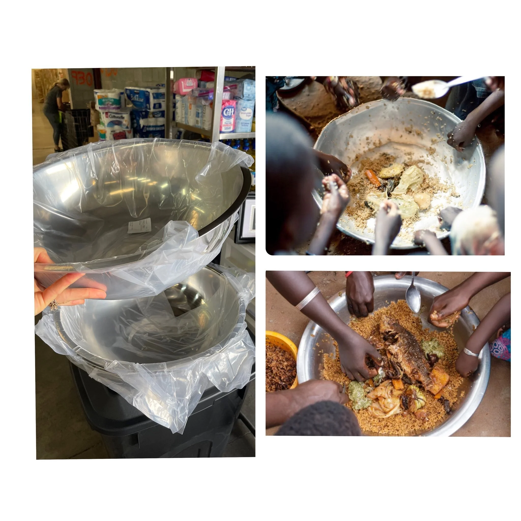  The LHI Welcome Program team works hard to provide families with items like these large bowls that provide a sense of familiarity as they adjust to living in a new place where so much is unfamiliar. These bowls help families from some countries prepare food and eat in a familiar way. 