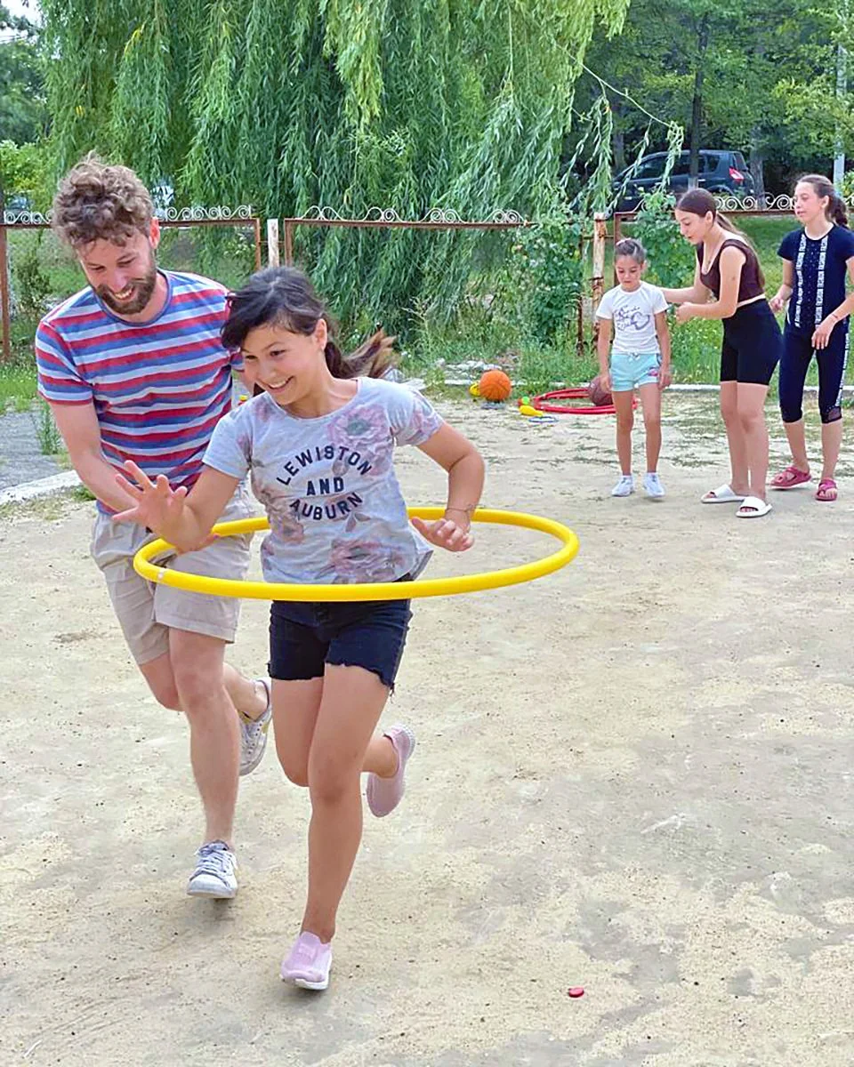  Thomas has volunteered at our center in Greece multiple times. So cool he’s in Moldova now! 