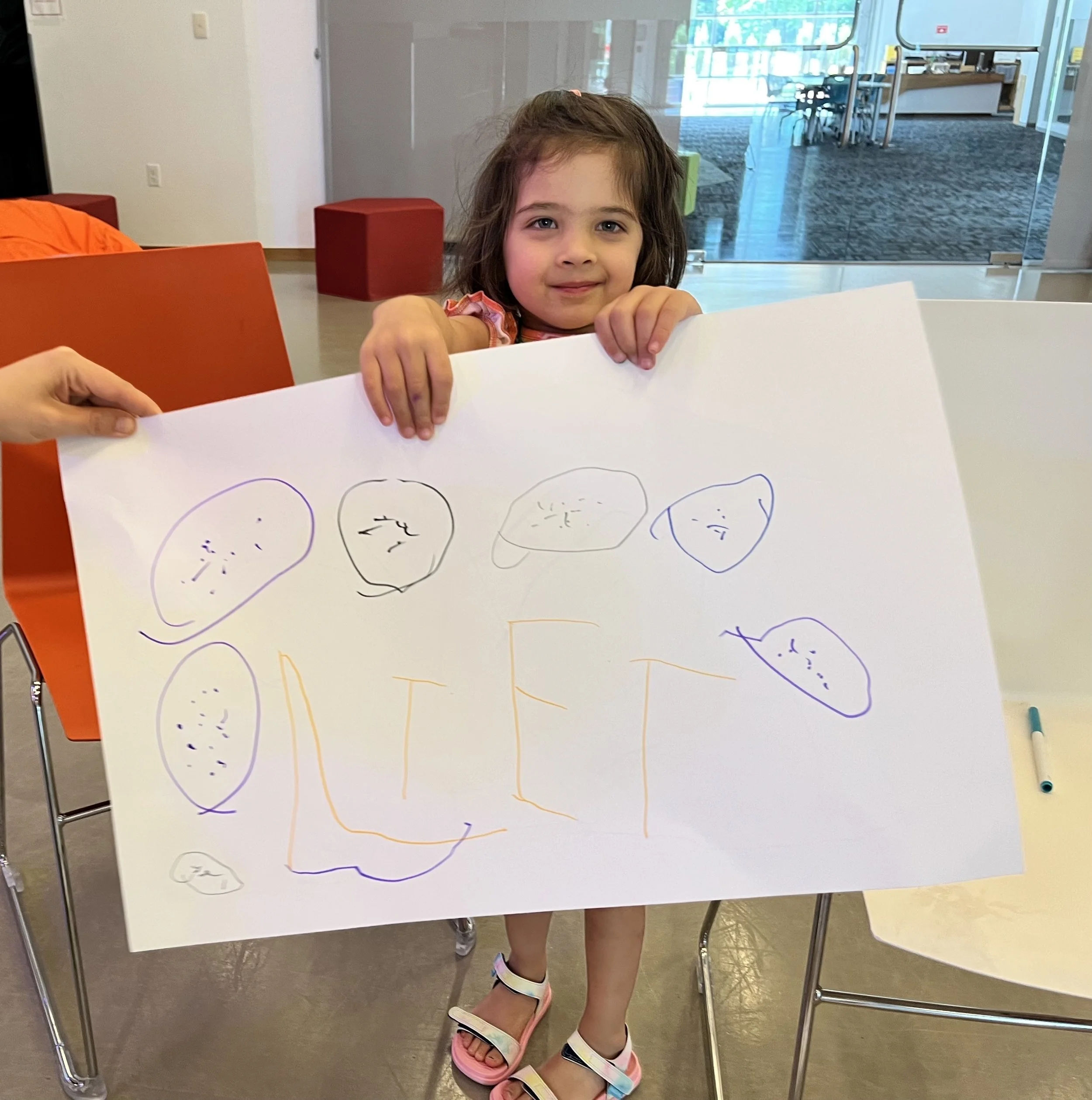  Yuna is excited to welcome Little Amal with an assortment of Amal’s favorite food: cookies! 