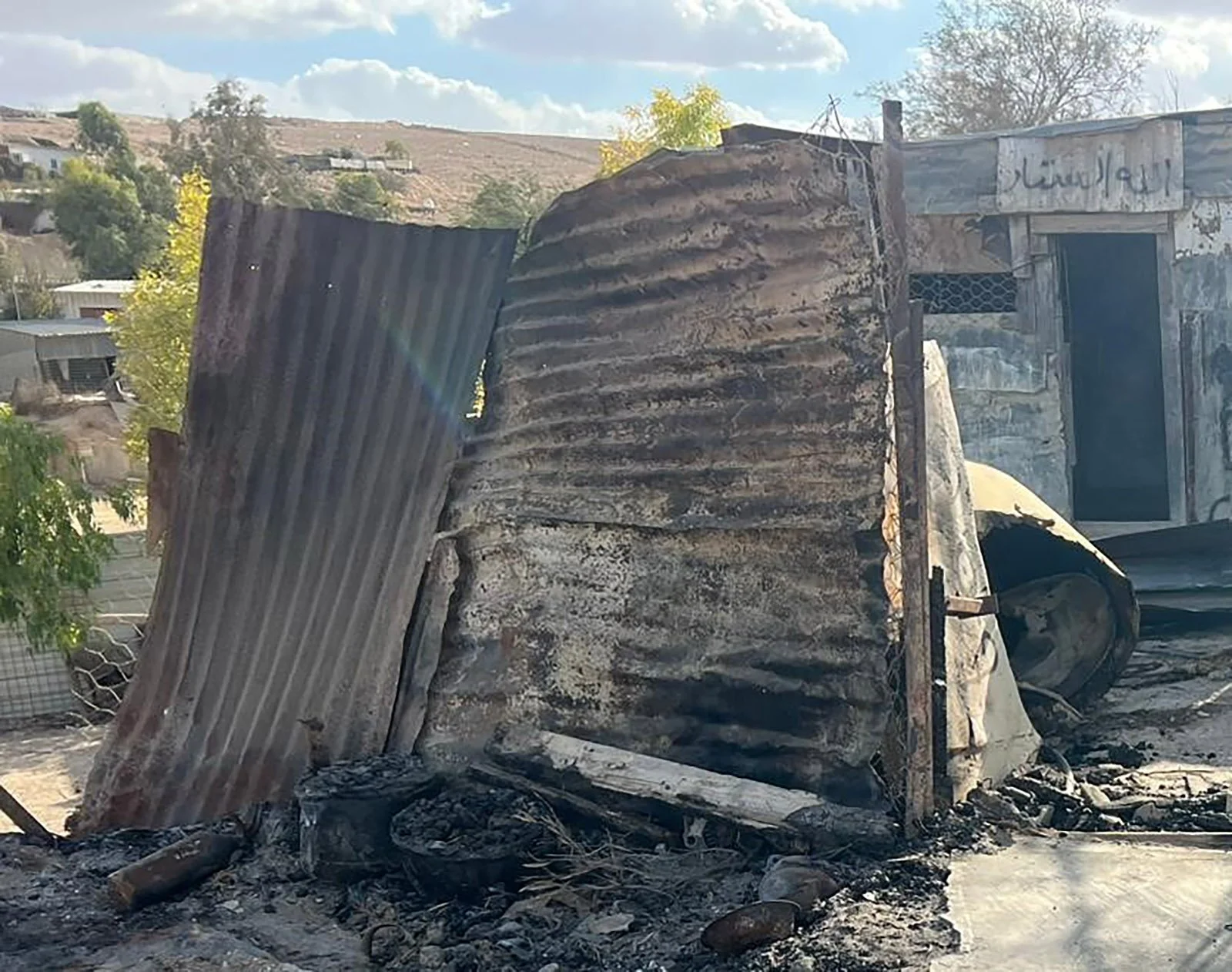  The remains of Layla’s home. 