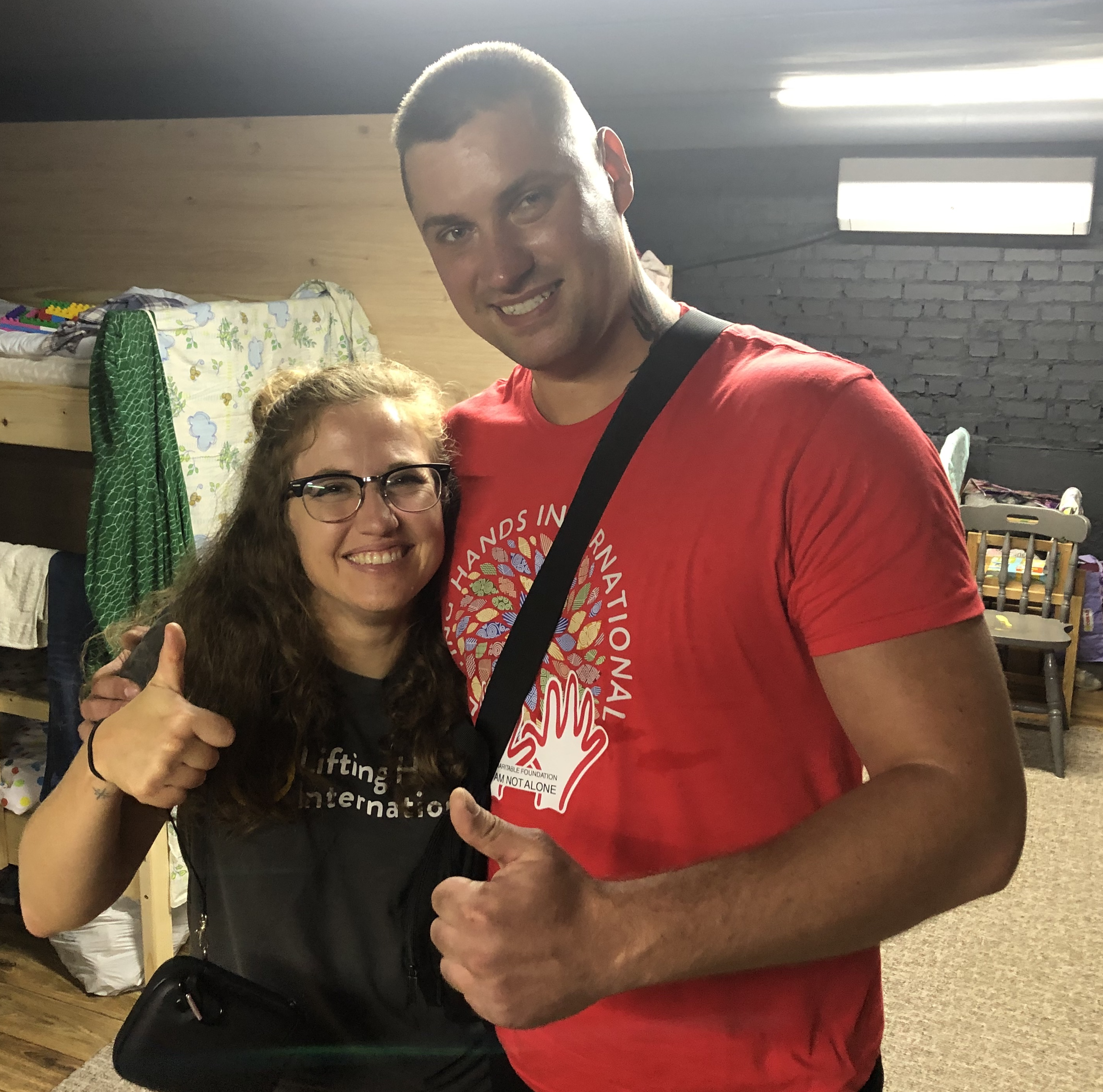   Stas is short for Stanislav, and that is the only short thing about him. At a height of 6’5”, the man towers over literally anyone he’s standing next to, especially the babushkas who live at shelter.  