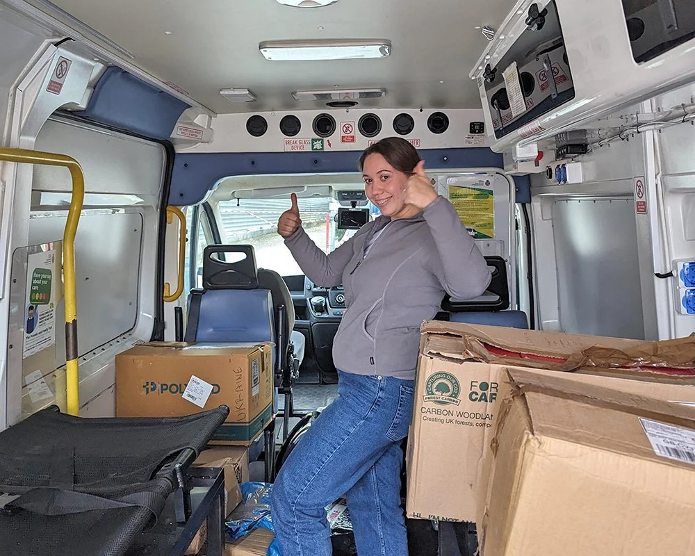  Maria and the UFH team risk their lives to reach communities living under the shadow of war. 