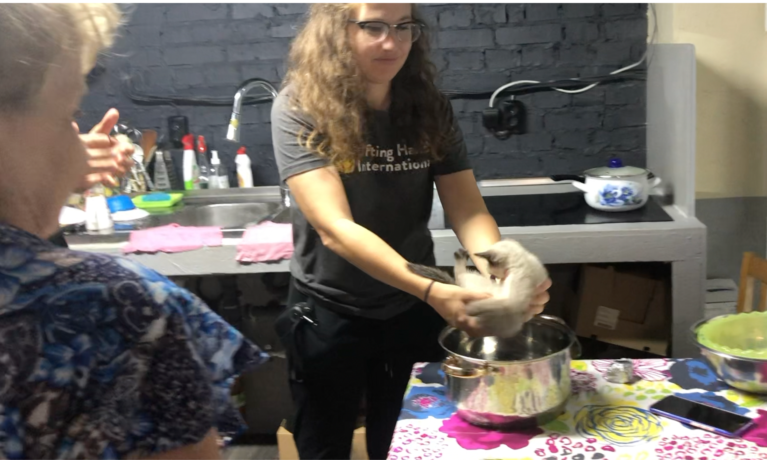   I can’t multitask very well. Once I picked up the kitten and got distracted by other things, I forgot I was holding that poor thing until it literally clawed my arms about 30 minutes later.  