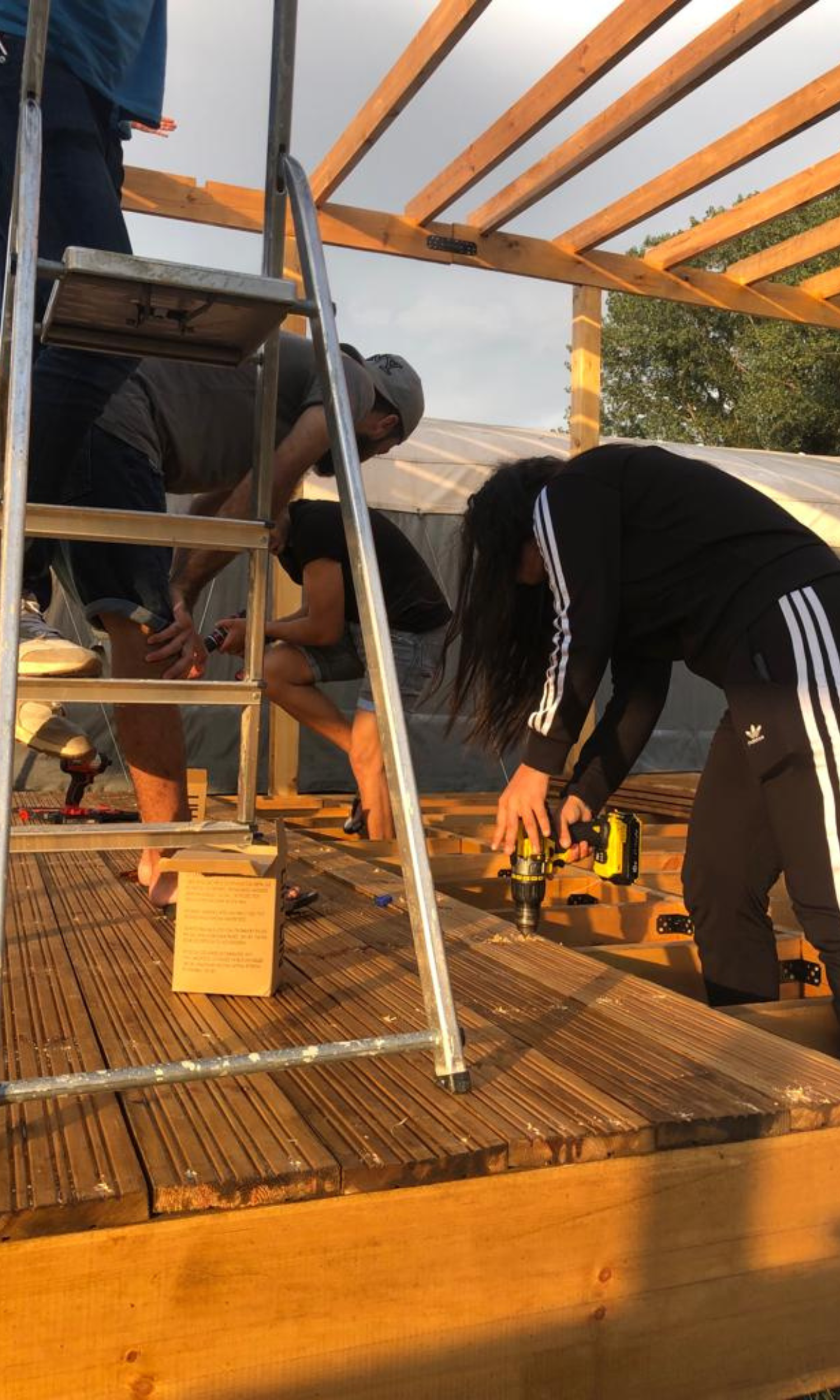   Once this young woman mastered the art of the drill, there was no stopping her!  