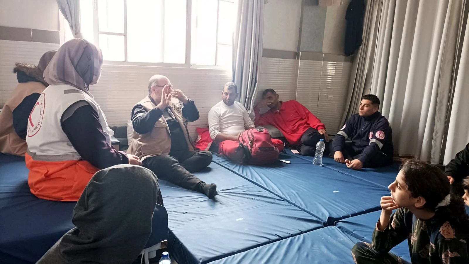  First responders attend a Mind-Body workshop. 