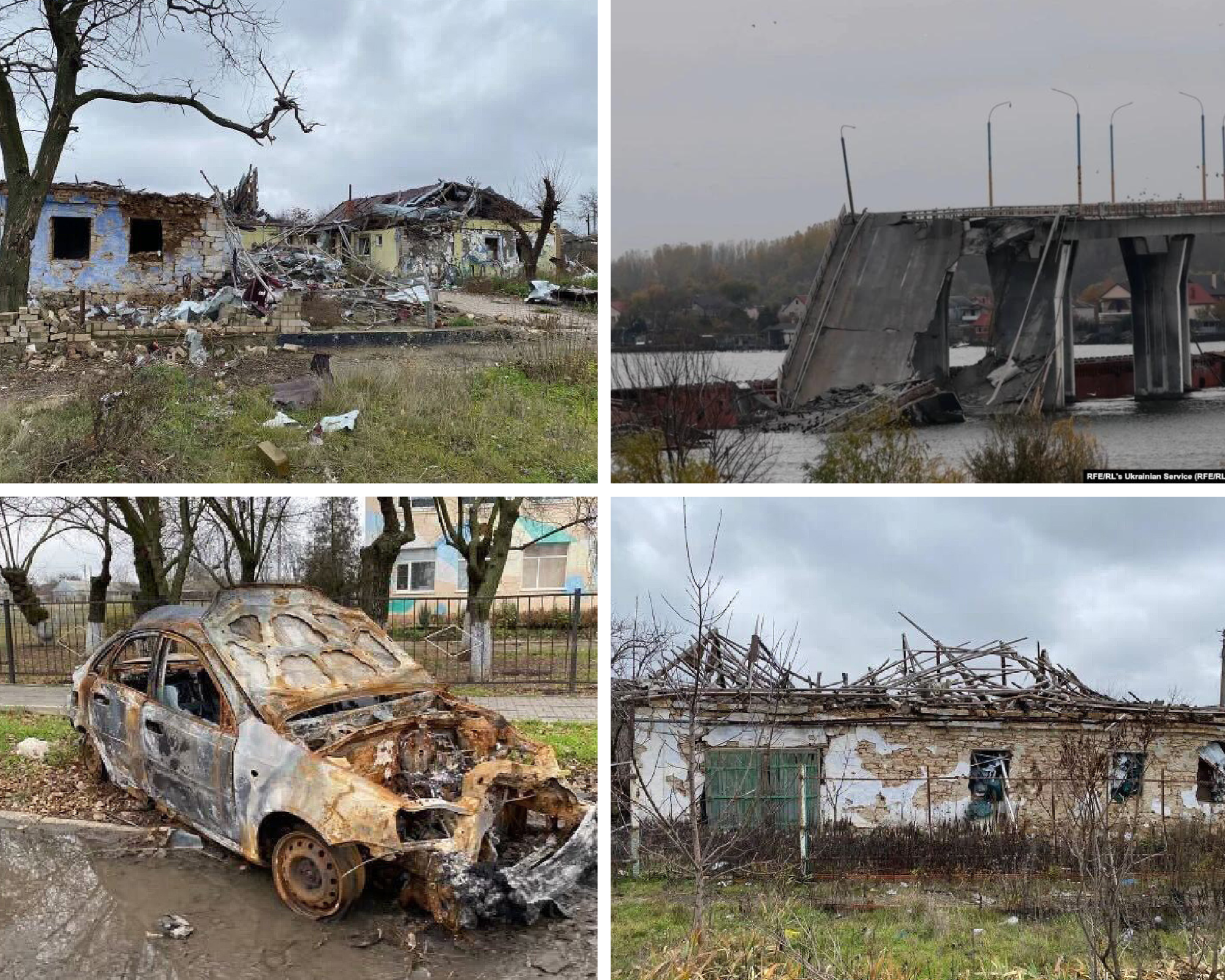  Vasily from our partner org Caritas Mostyska sent us three of these photos showing the devastation in Kherson. A quick Google search showed me that much of Kherson, including the main bridge into the city, lies in ruins. 