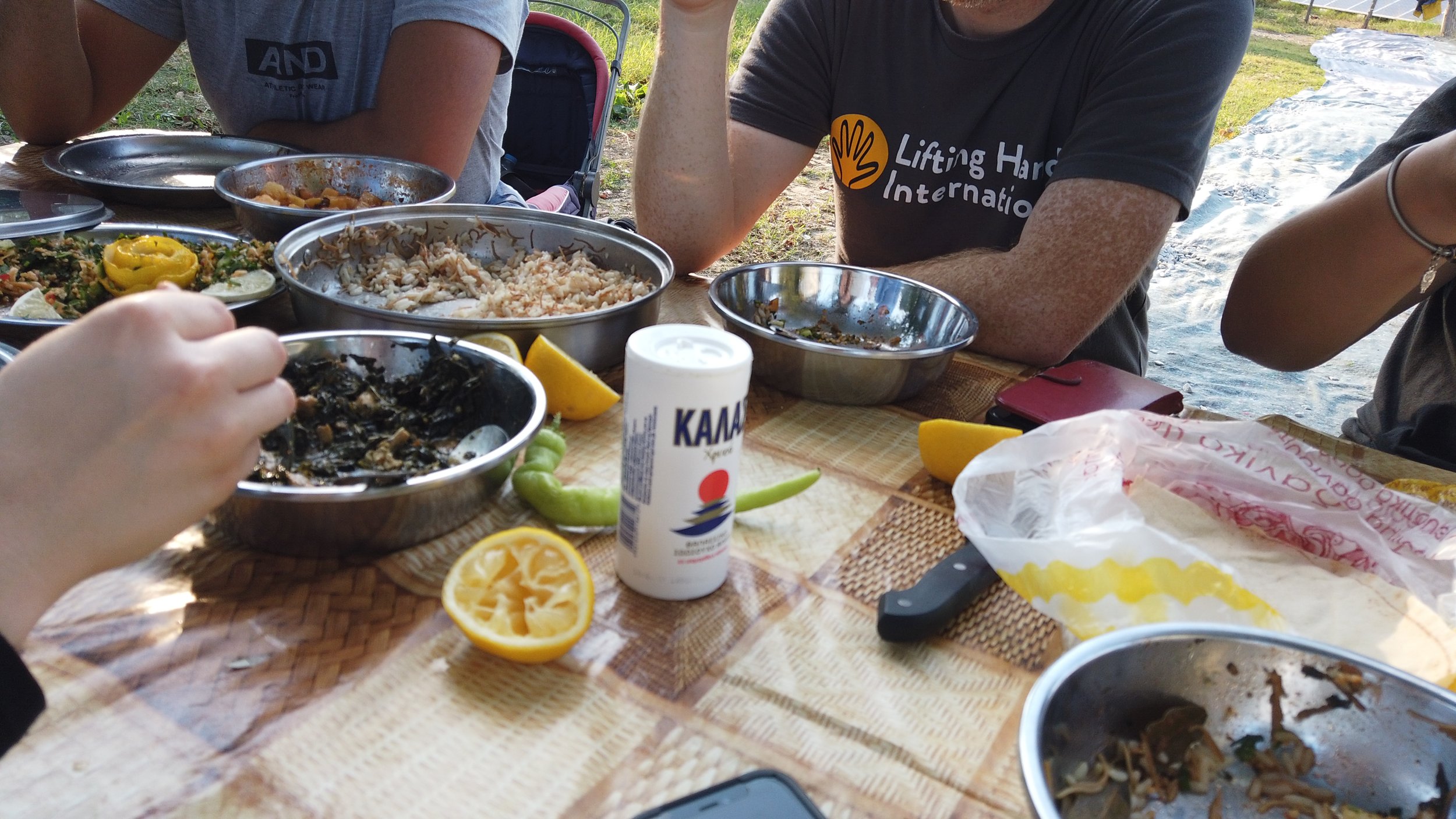  At the LHI Community Center in Serres, Greece, community members and volunteers often share food and traditions from their home countries with each other as a way to connect and build community across cultures. 