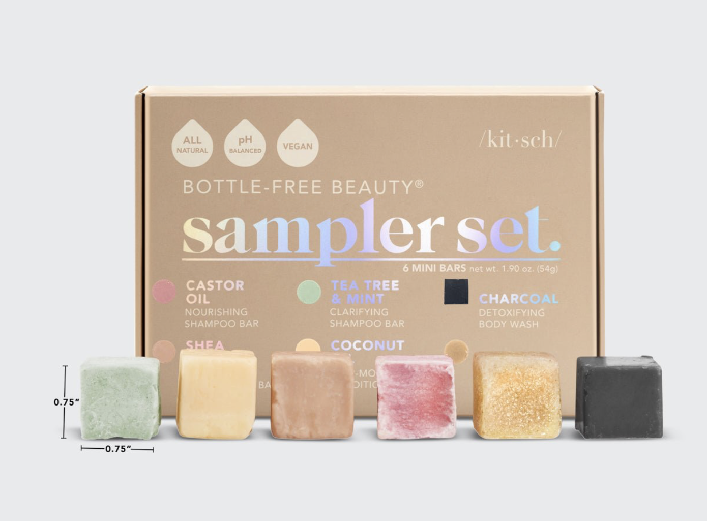 Kitsch Shampoo/Conditioner Sampler Set — simplified