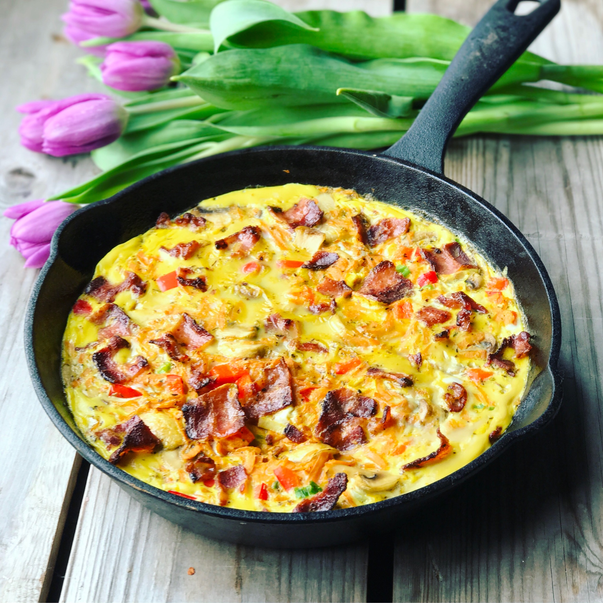 Bone Broth Frittata recipe made with bone broth created by Bone Brewhouse.