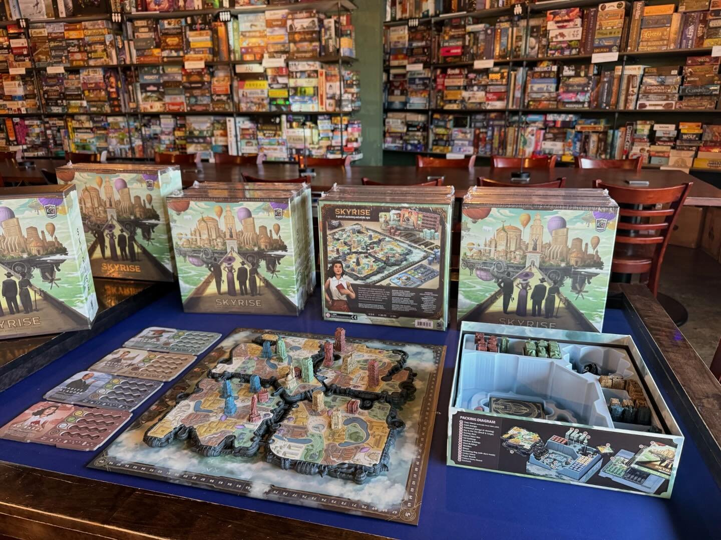 Skyrise is here!

We have seven copies of the premium collector version (prewashed buildings!) for $140+tax. This gorgeous game from @roxleygames has players auctioning building sites and gathering favor, scoring both hidden and public objectives. We