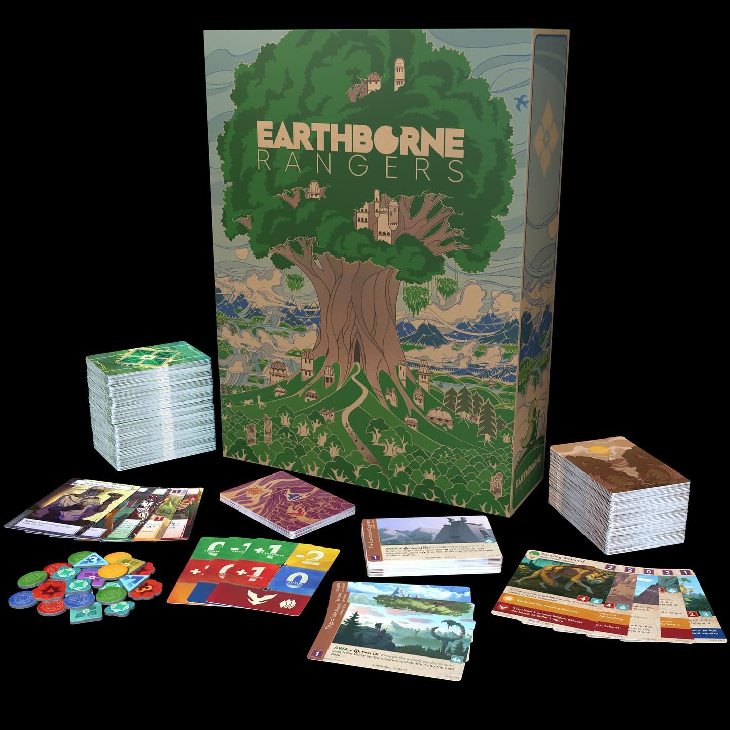 We&rsquo;re submitting our pledge for Earthborne Rangers second printing next month, let us know if you&rsquo;d like a copy of any of the following and we will adjust our order accordingly!

Base game $100
Card doubler $40
Legacy of the Ancestors exp