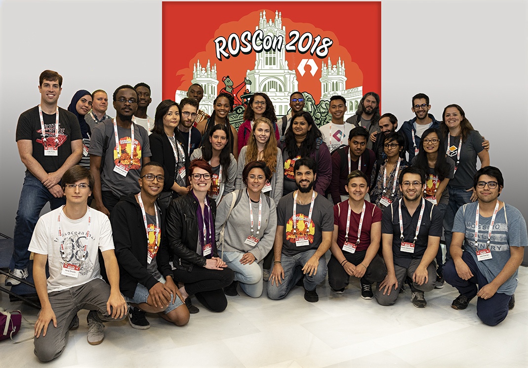 2018 ROSCon Diversity Committee and Scholarship Recipients.