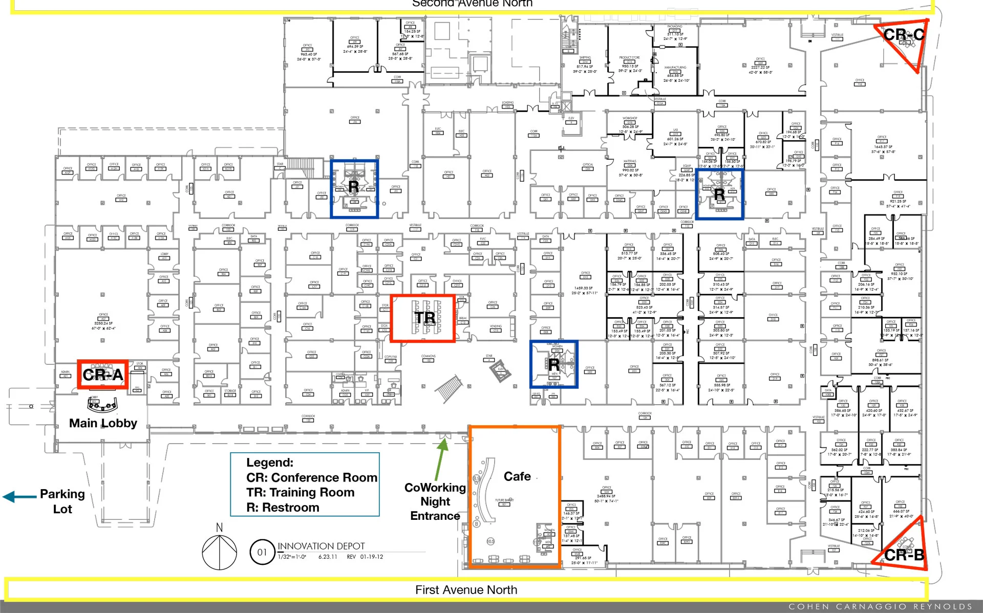 Map of Innovation Depot
