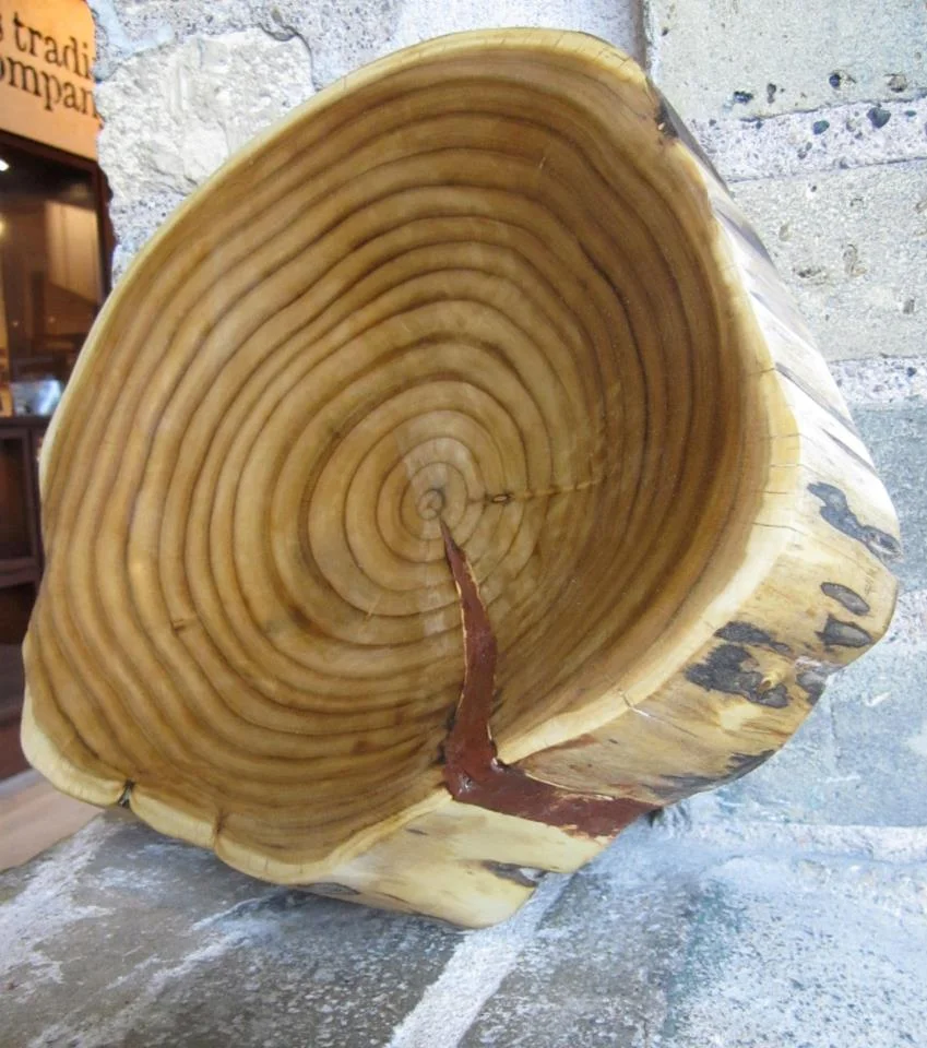 carved wood bowl