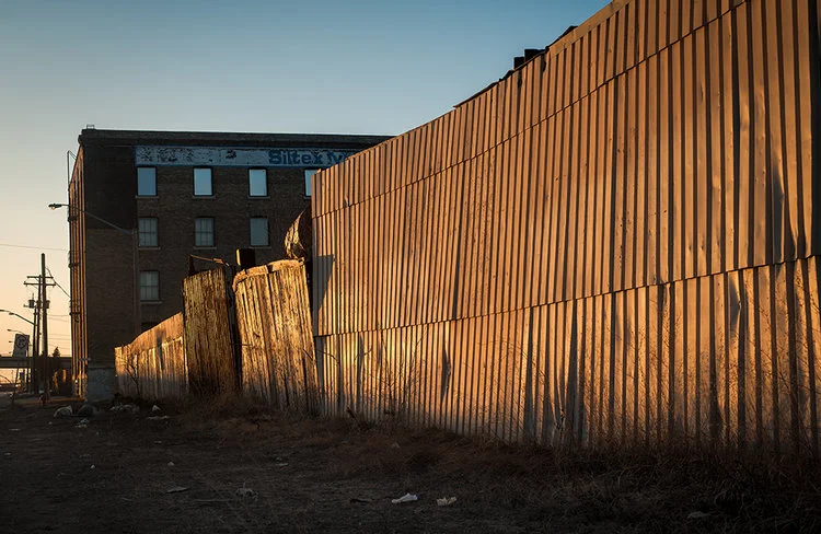 Dirty Old Town. The North End of Winnipeg around the train yards is marked with decay.