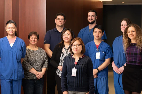 Research Staff in a casual group.