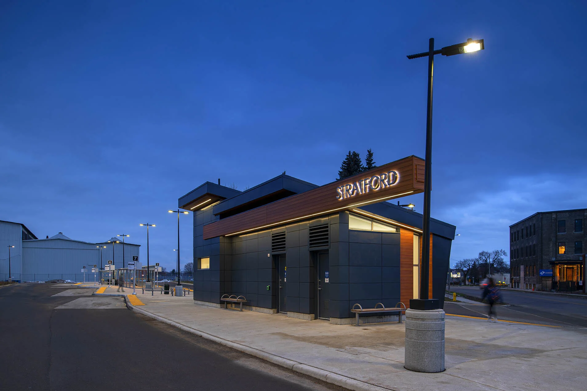 Completed Stratford Transit Station.