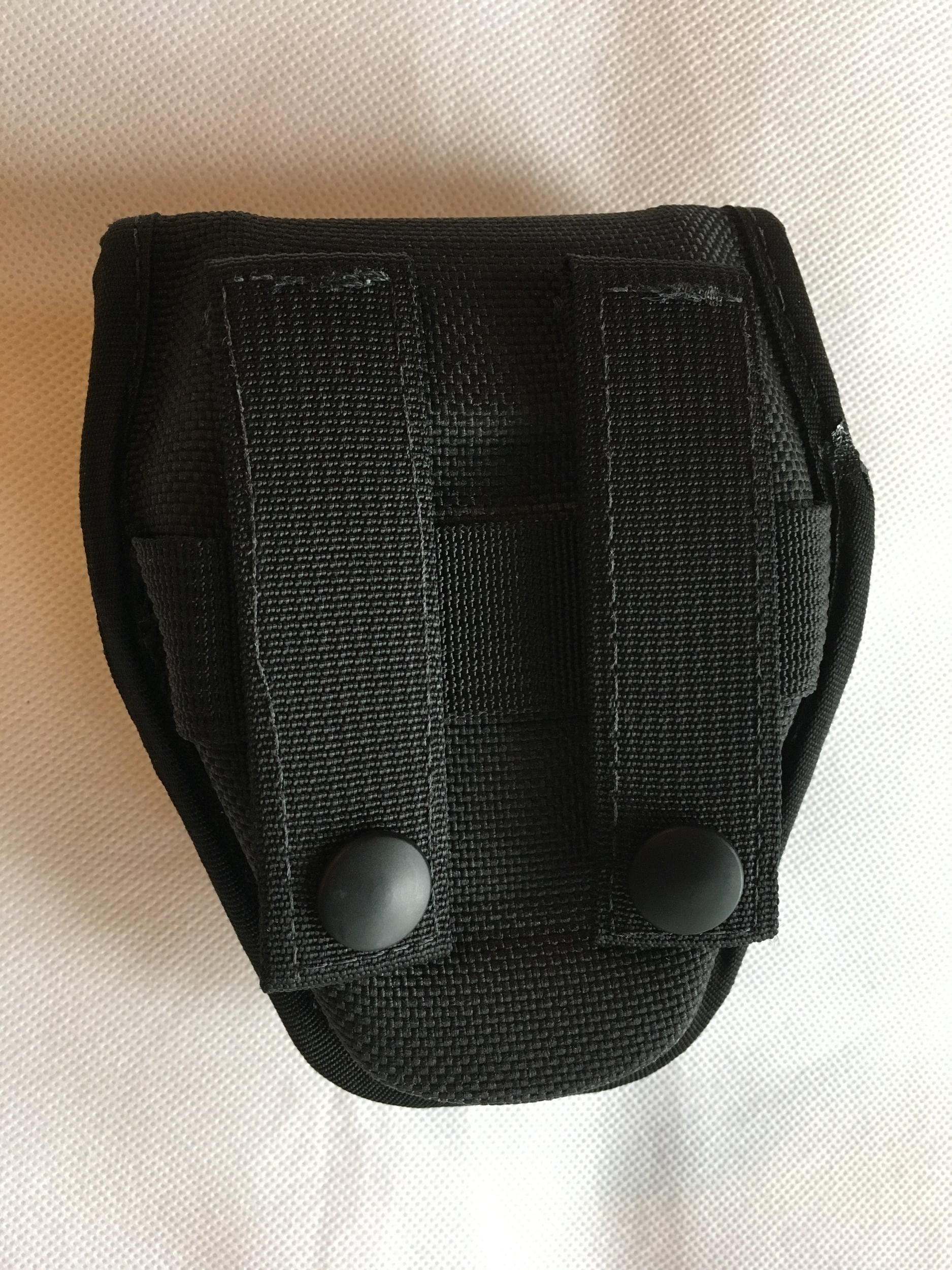 Bianchi 25374 Black Coptex Knit Covered Handcuff Case w/MOLLE Attachment 