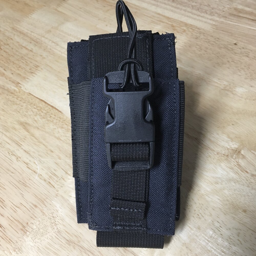 PROTECH Lightweight Tactical Universal Radio Pouch With Bungee Closure