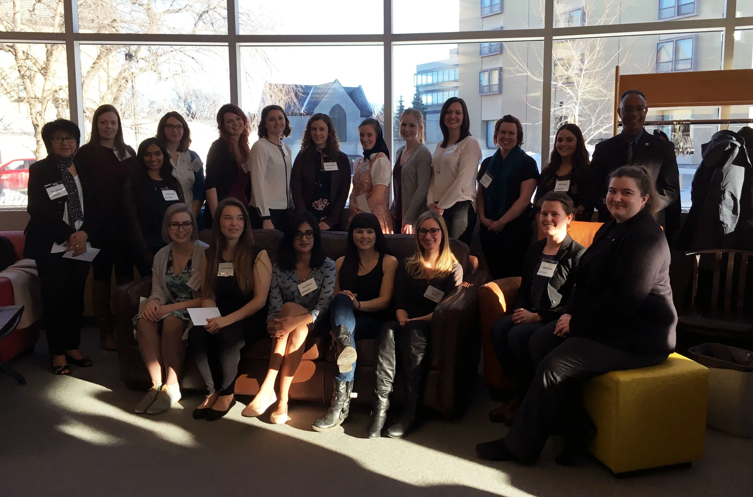 Recipients of BU's Outstanding Women award. (Credit: Krista Murray/The Quill)