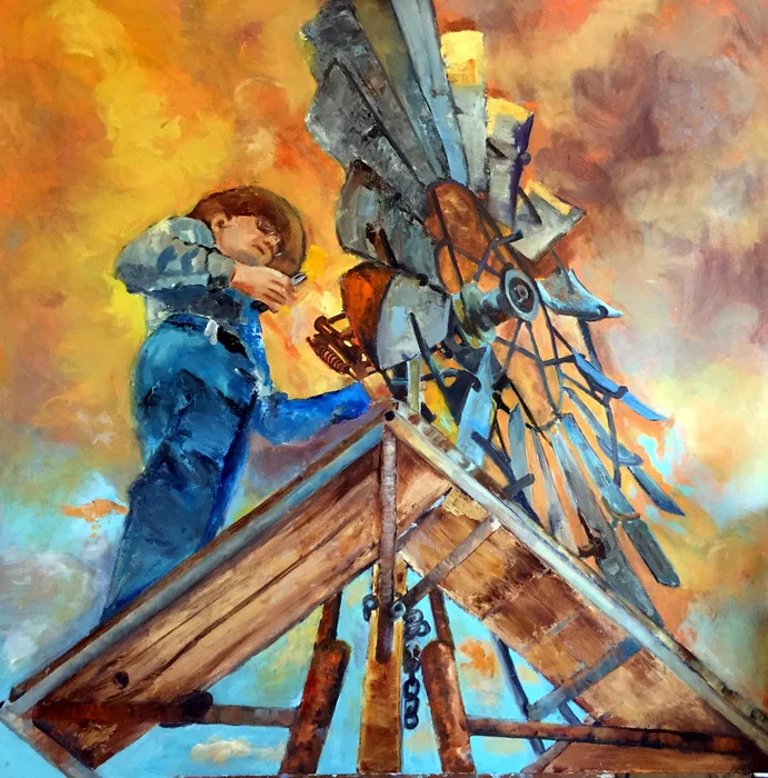 Windmill Sunset