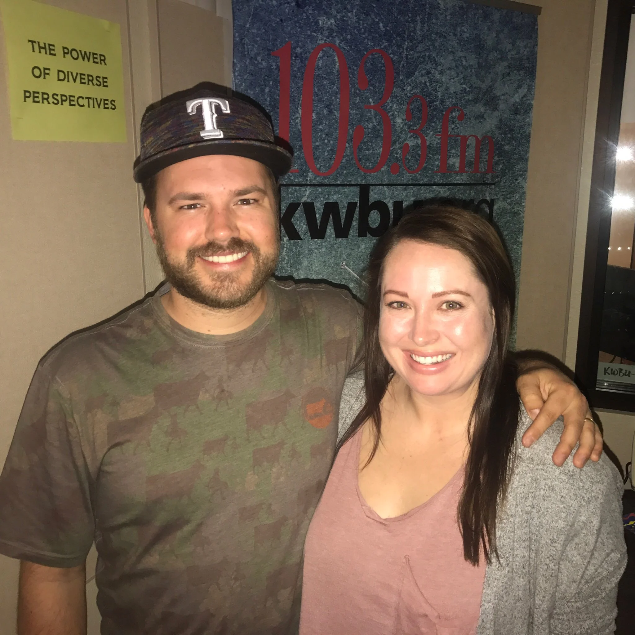 Downtown Depot host Austin Meek with Alexandra Benton