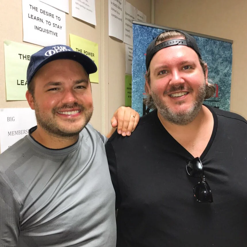 Host Austin Meek with Brett Mills