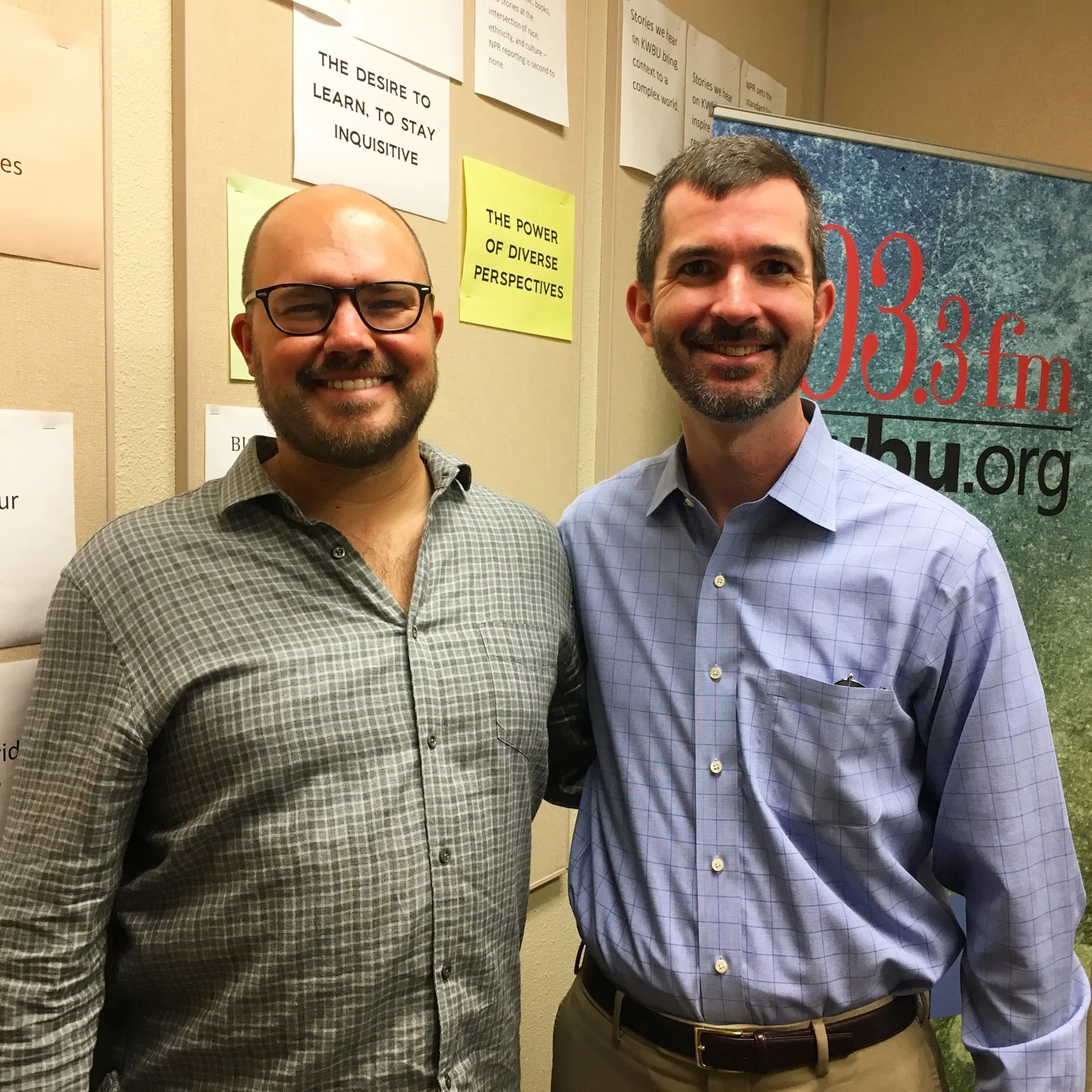 Host Austin Meek with John Kinnaird