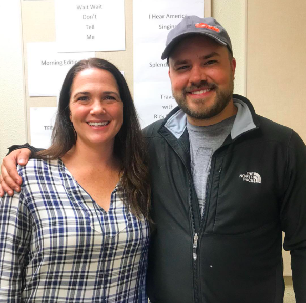 Sara Martin with show host Austin Meek