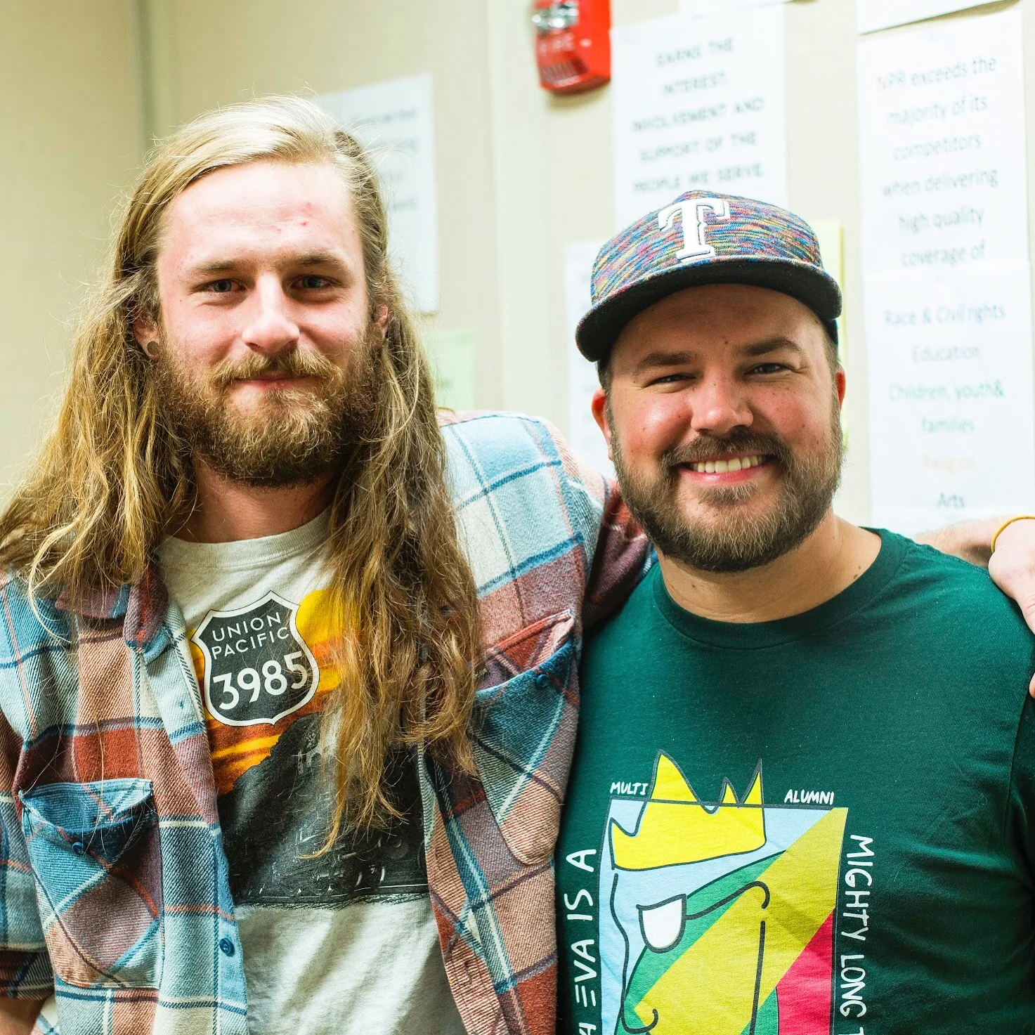 Mick Burson with show host Austin Meek