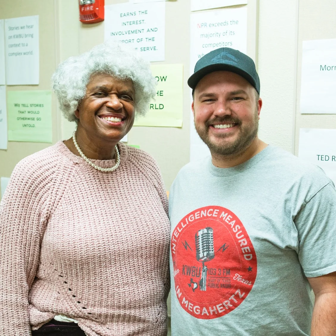 Bettie V. Beard with show host Austin Meek