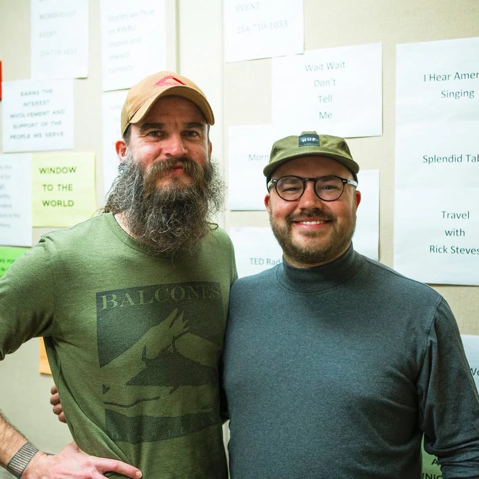 Jared Himstedt with show host Austin Meek
