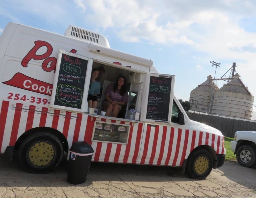 Pokey O's Cookies & Ice Cream, parked outside of Reckless Ironworks at 321 S. 5th Street, during the summer of 2016.