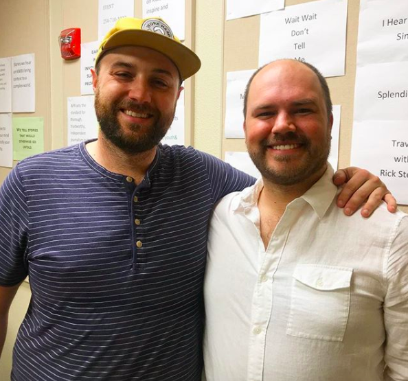 Corey McEntyre with show host Austin Meek