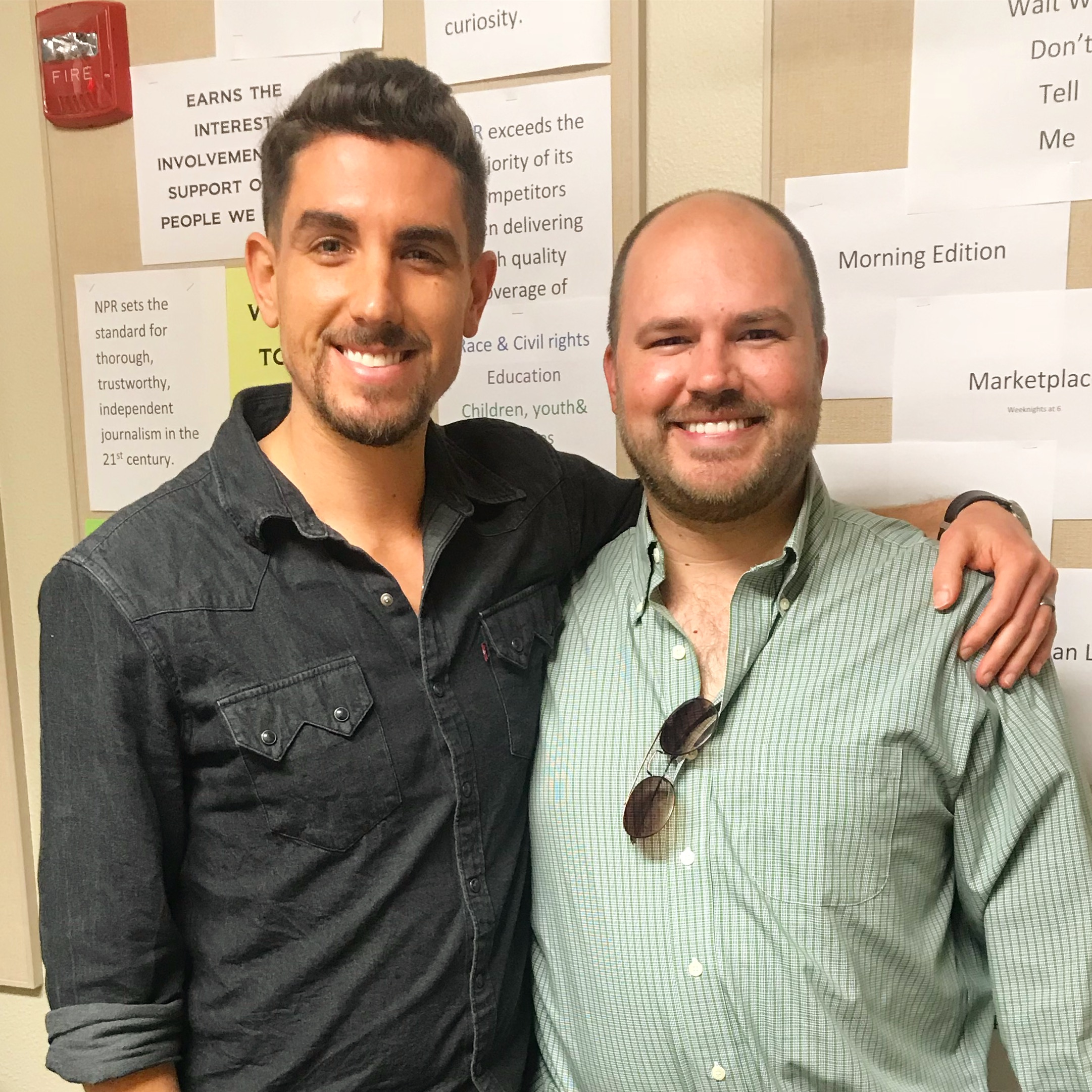 Blake Batson with show host Austin Meek