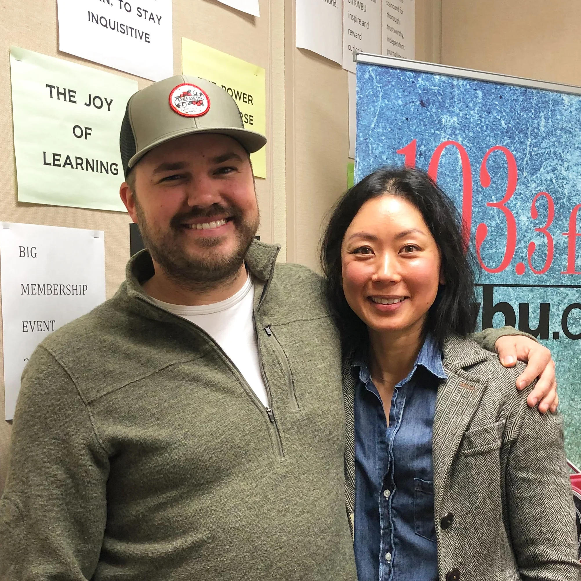 Show host Austin Meek with Revekah Echols