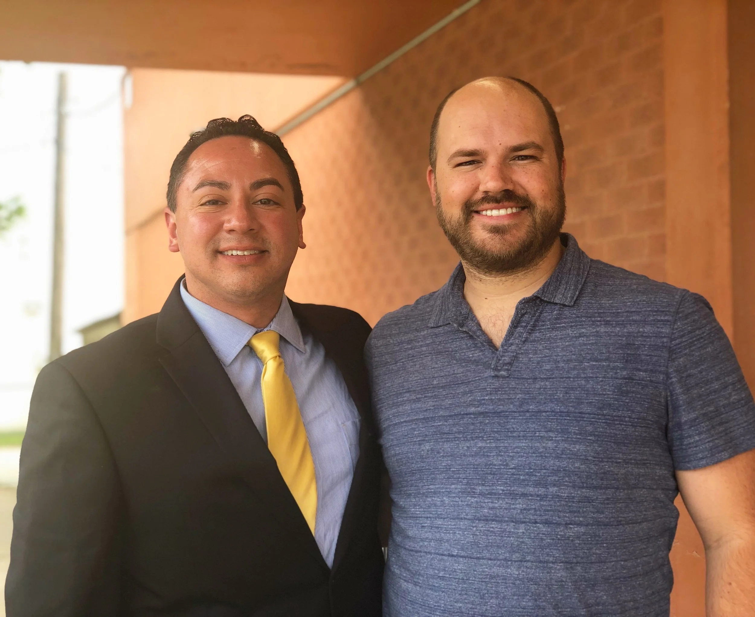 Hector Sabido with show host Austin Meek