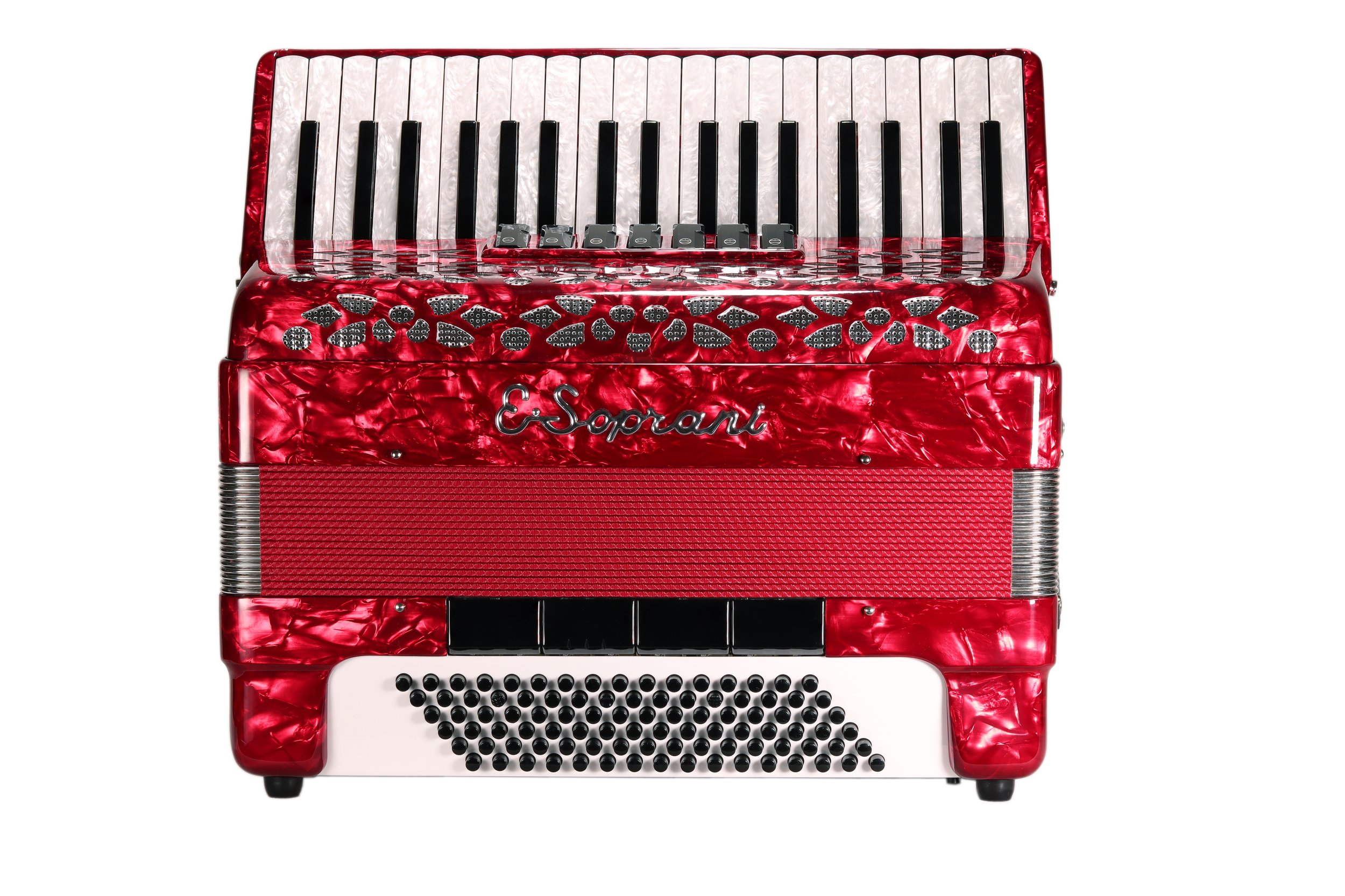 E. Soprani Model 969 - 37/96 LMM 3/5 - Red — ACCORDIONOLOGY