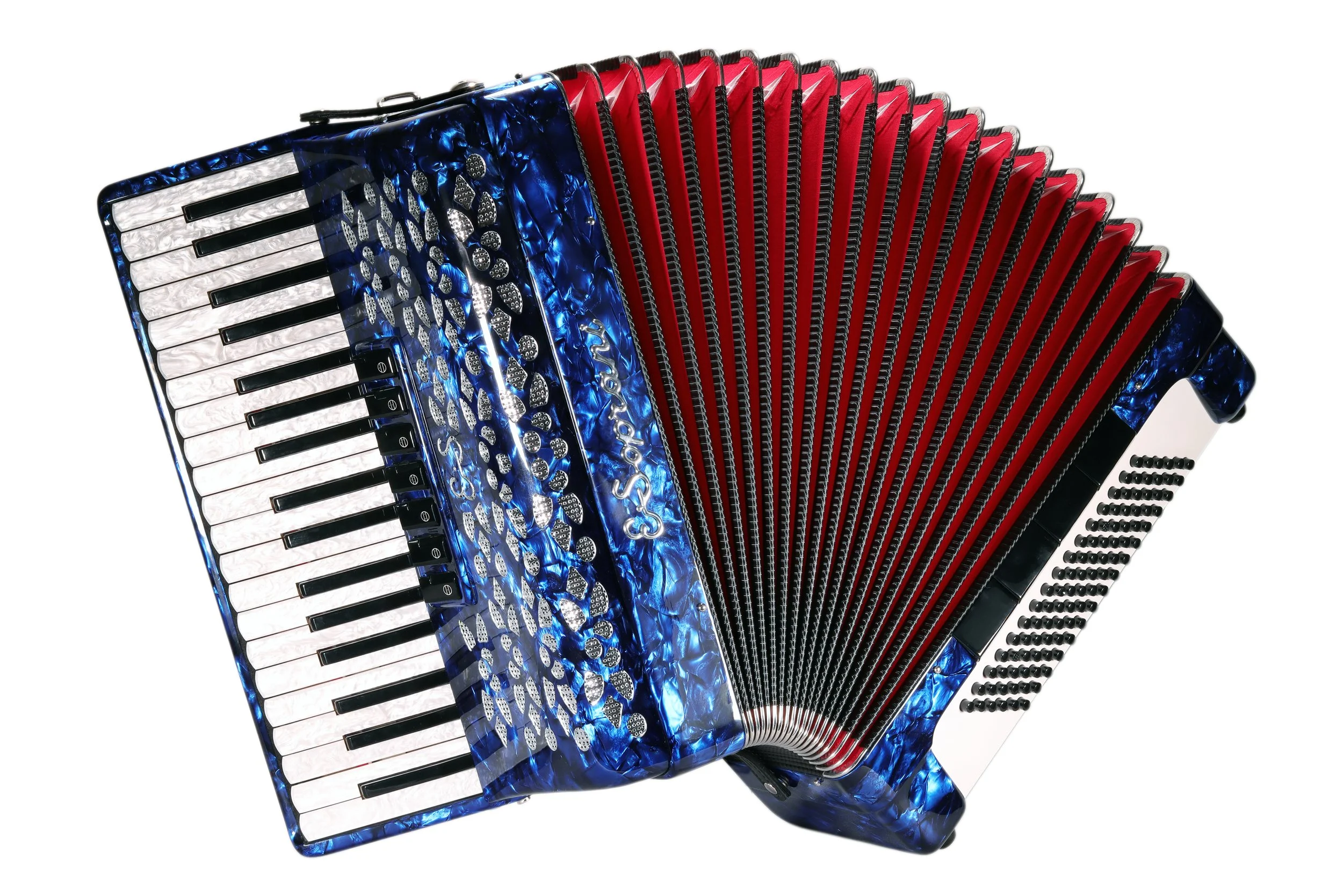 E. Soprani Model 969 - 37/96 LMM 3/5 - Blue — ACCORDIONOLOGY