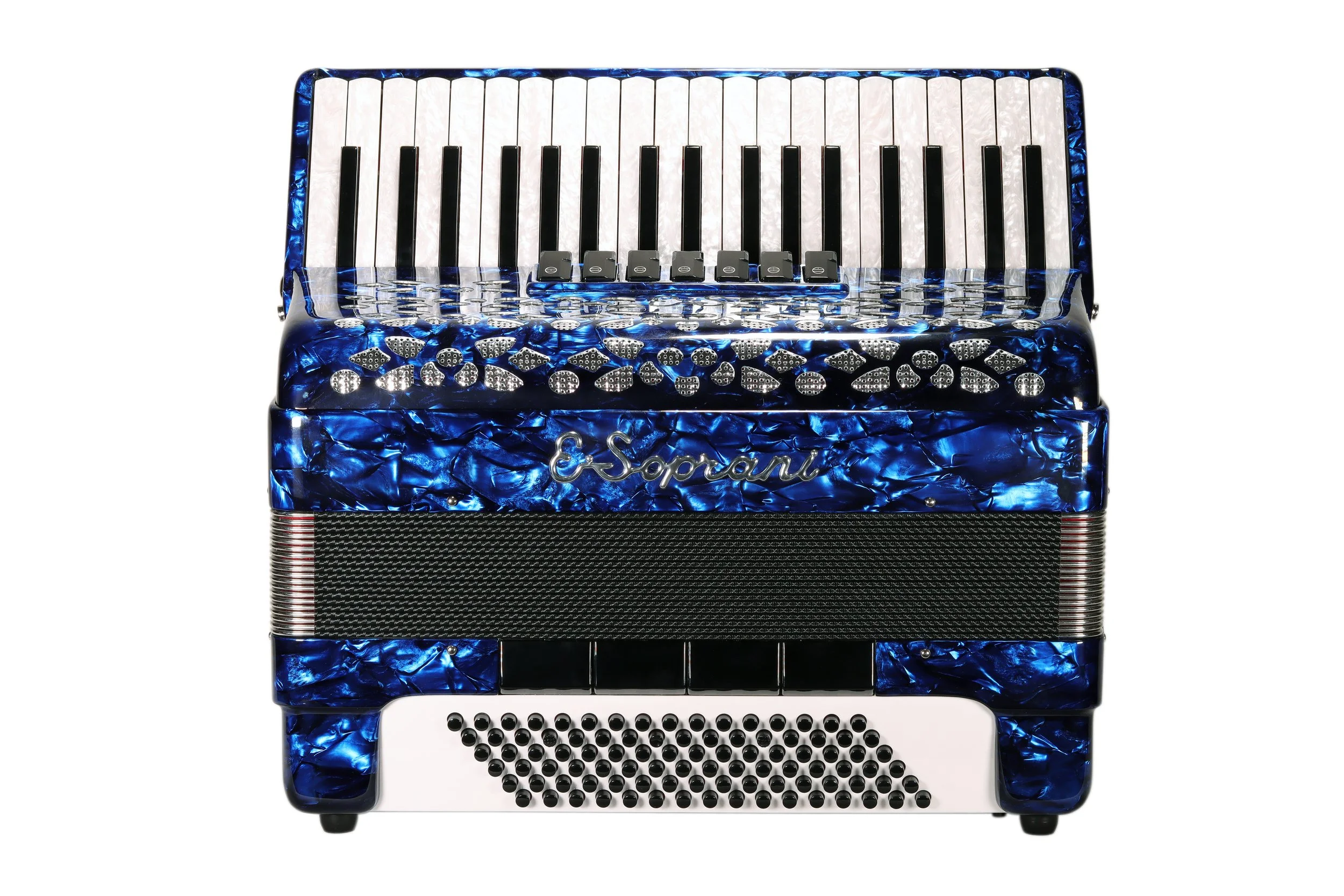 E. Soprani Model 969 - 37/96 LMM 3/5 - Blue — ACCORDIONOLOGY